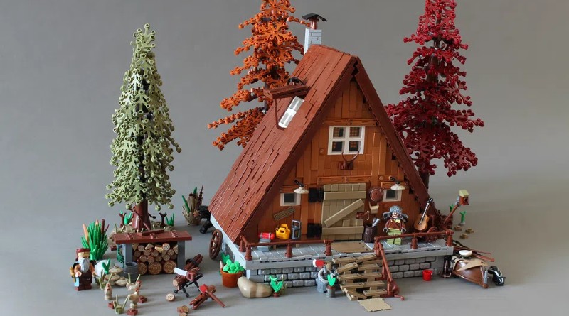 A-frame Cabin, il progetto di Norton74 in review su Lego Ideas