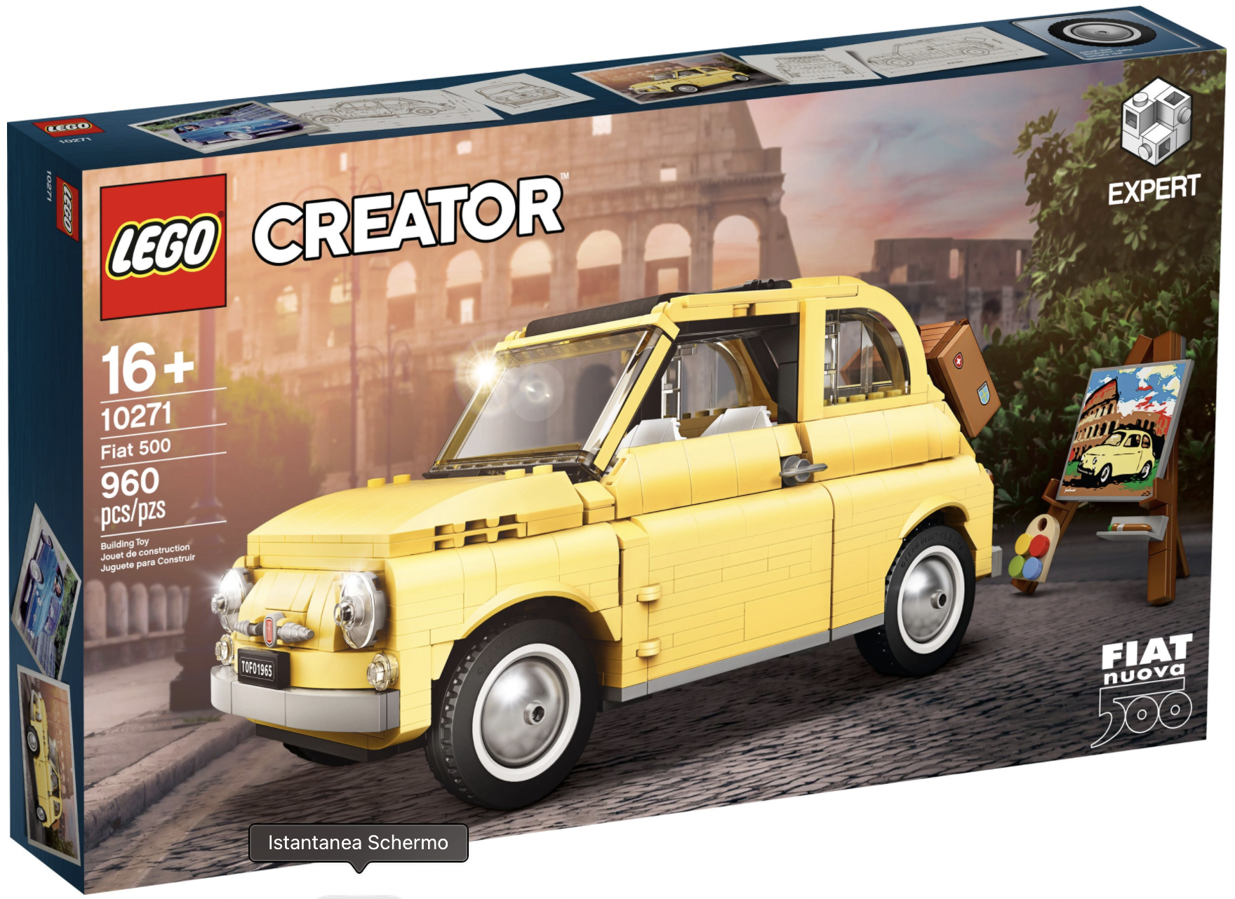 LEGO® 10271 – “Fiat Nuova 500” Gialla – Recensione