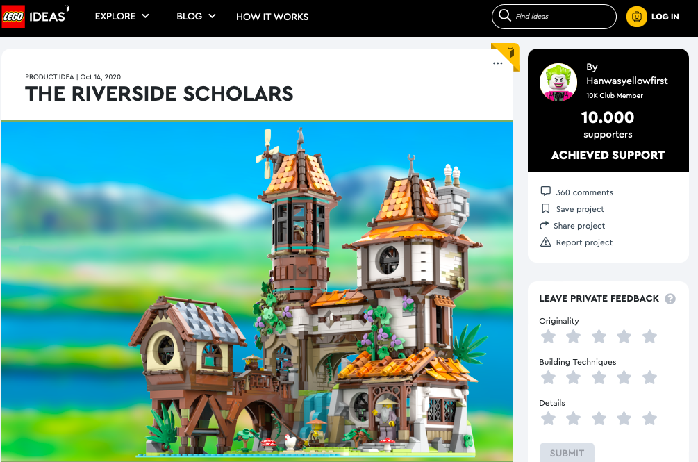 The Riverside Scholars raggiunge i 10.000 like su LEGO® Ideas