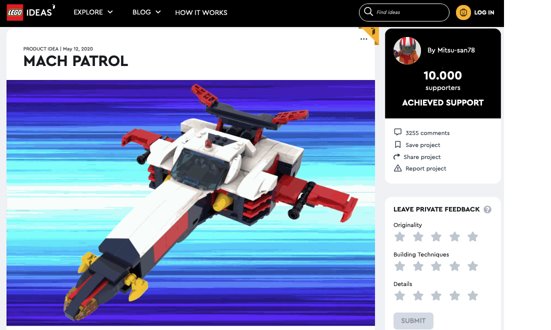 Mach Patrol raggiunge i 10.000 like su LEGO® Ideas￼