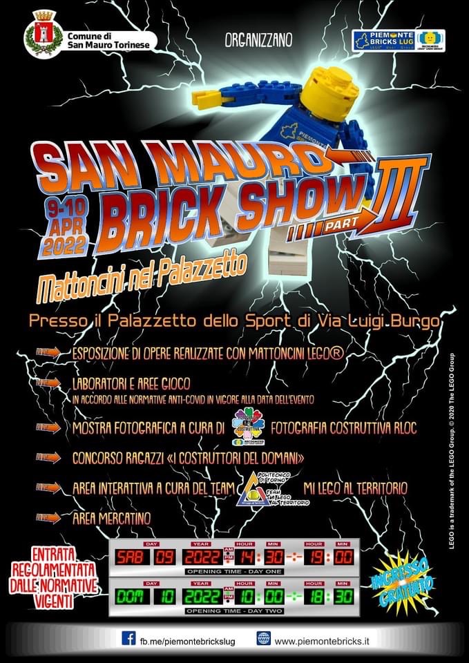 Torna nel weekend l’edizione 2022 del San Mauro Brick Show