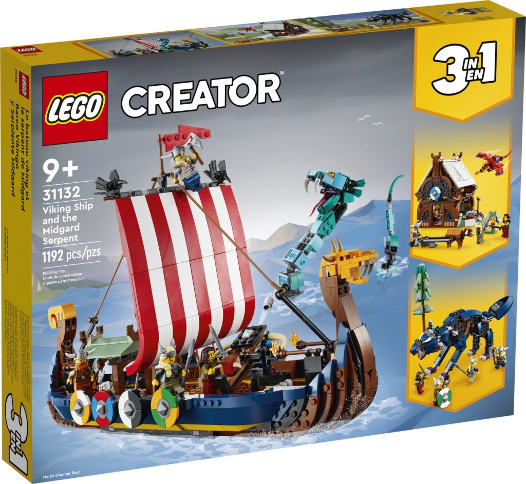 LEGO® 31132 Creator 3 in 1 – Nave vichinga e Jörmungandr – Recensione