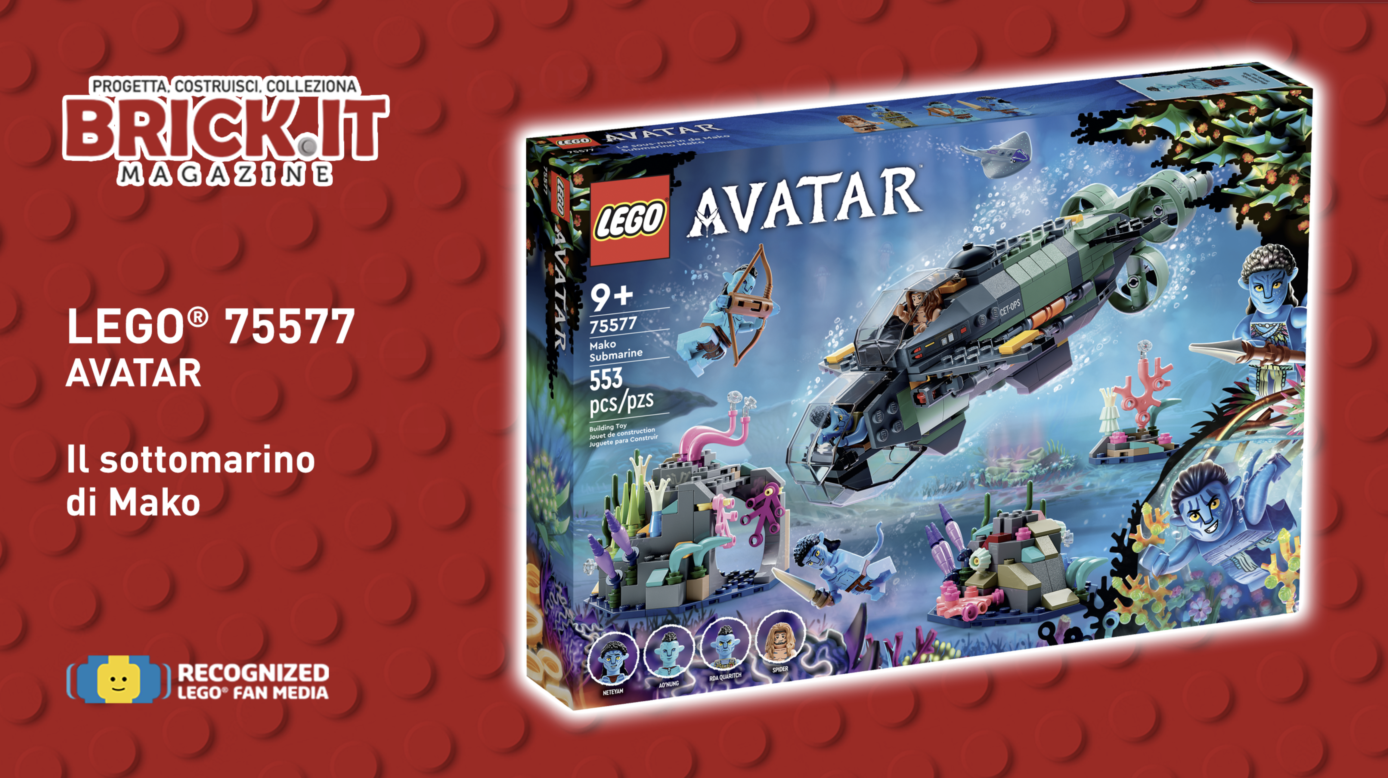 LEGO® 75577 – Avatar – Il sottomarino Mako – Recensione e Speed Build