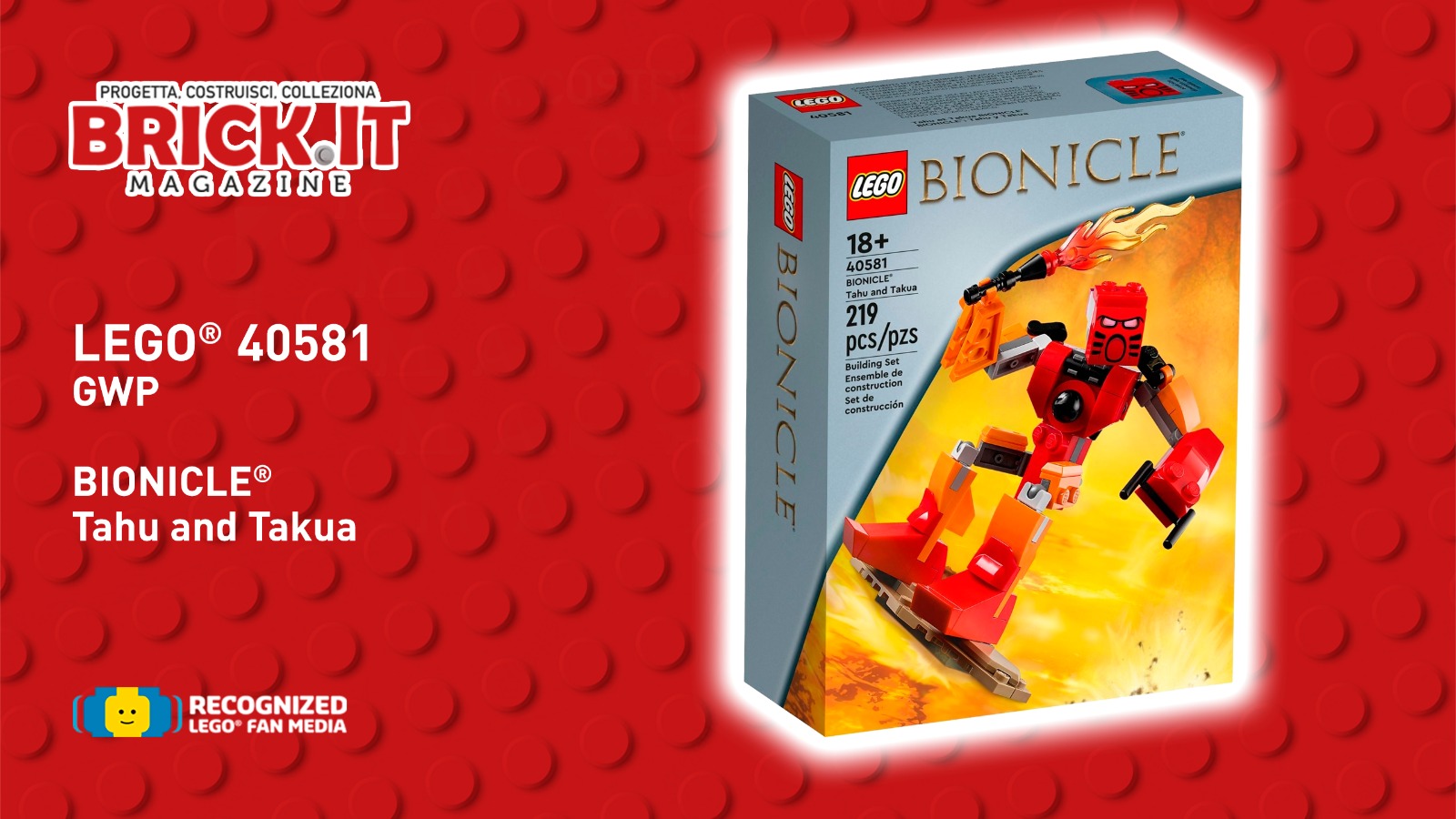 LEGO® 40581 – GWP – Bionicle Tahu e Takua – Recensione