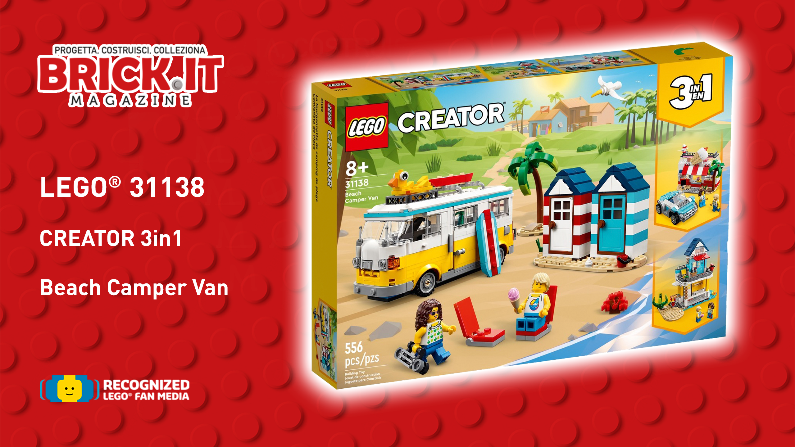 Lego® 31138 – Creator 3 in 1 – Beach Camper Van – Recensione