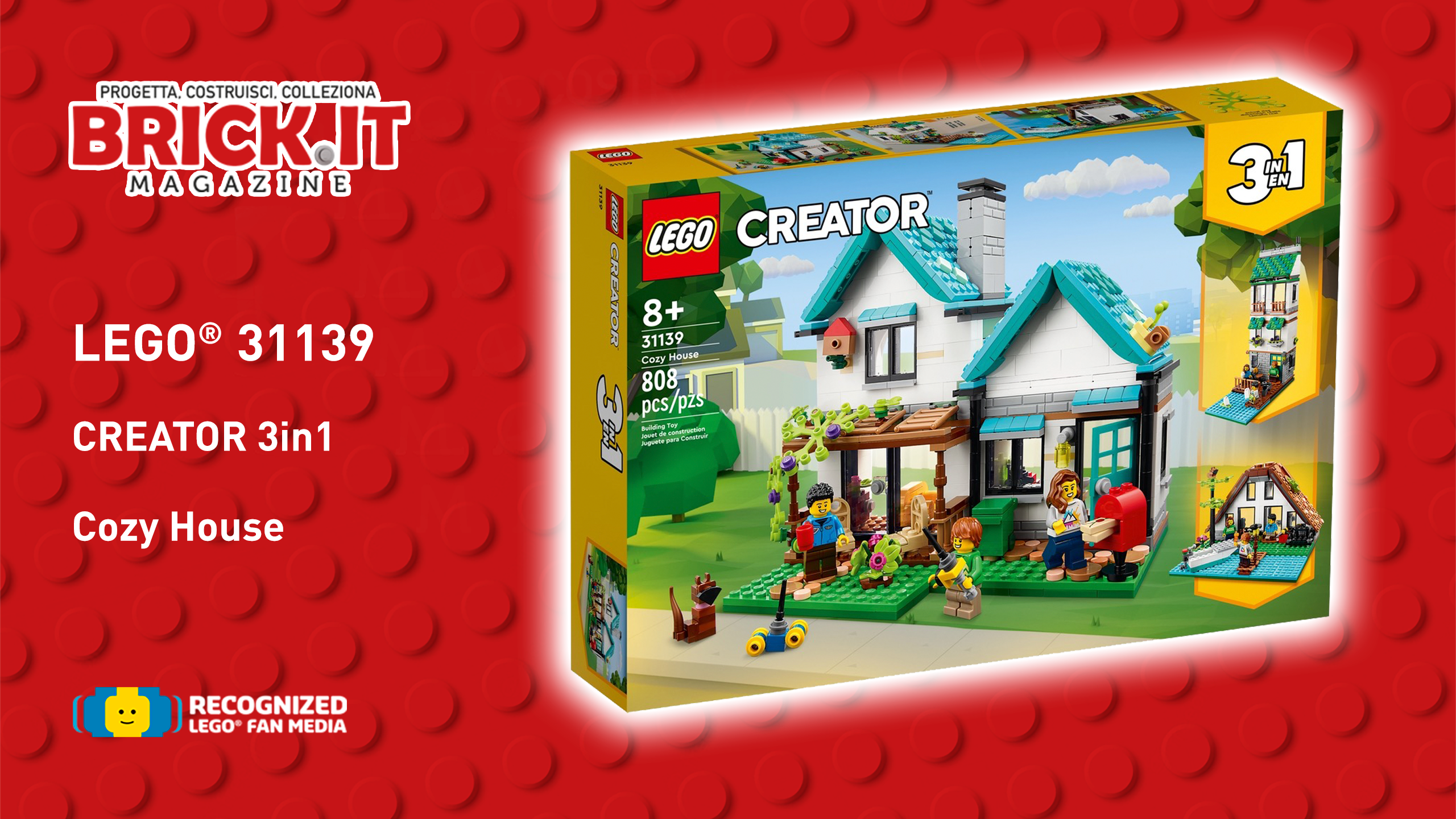 Lego® 31139 – Creator 3 in 1 – Cozy House – Recensione