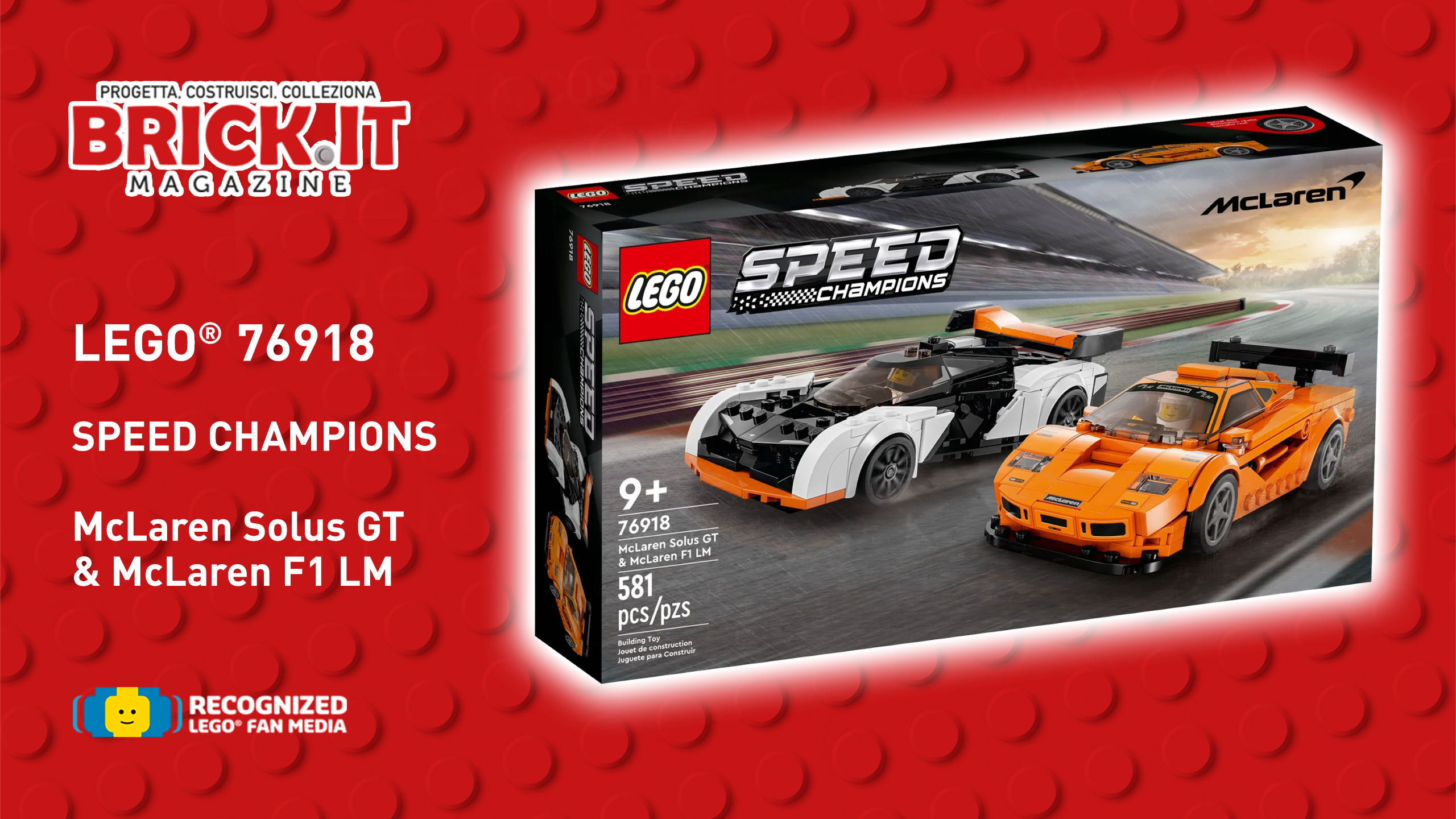 LEGO® 76918 – Speed Champions – McLaren Solus GT e McLaren F1 LM – Recensione