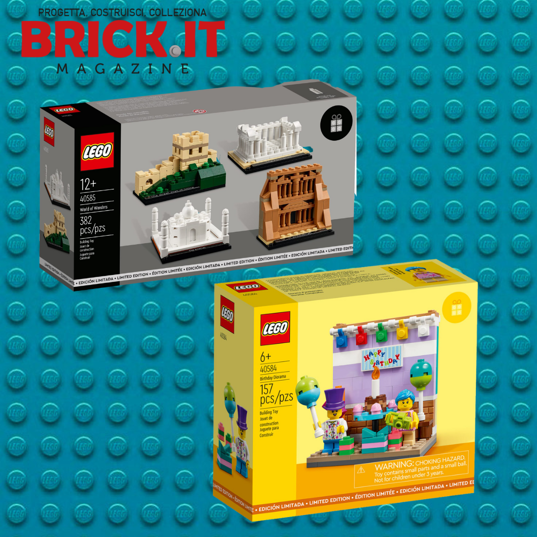 LEGO World of Wonders (40585) e Birthday Diorama (40584) disponibili nel Centro premi