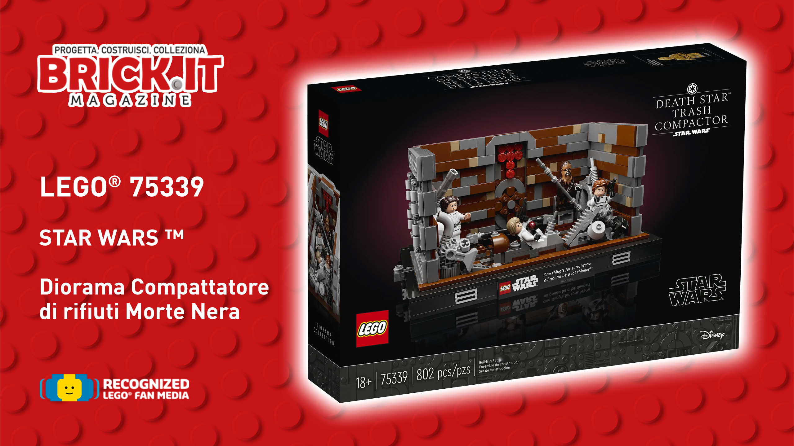 LEGO® 75339 – Diorama Compattatore di rifiuti Morte Nera – Recensione