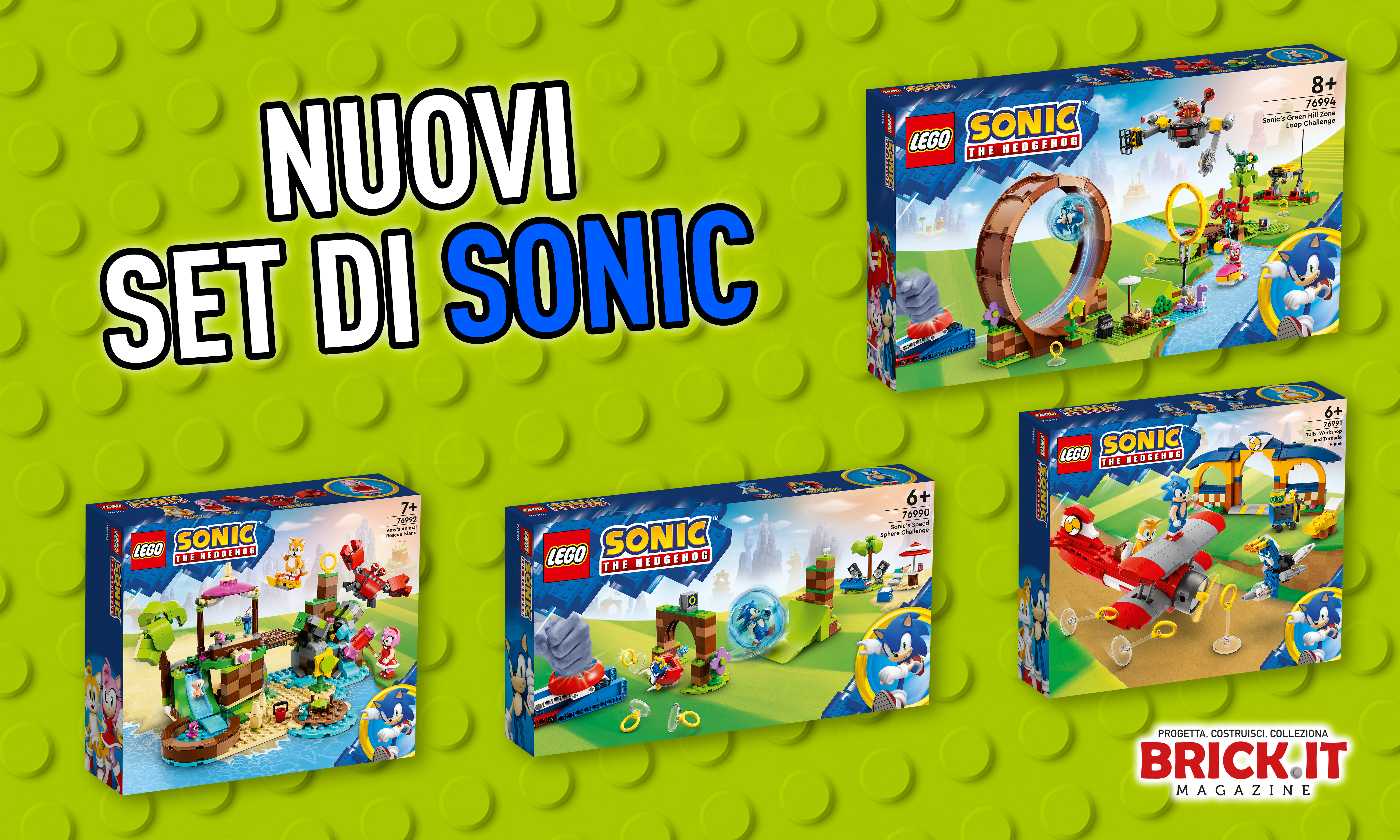 Annunciati 4 nuovi set di SONIC THE HEDGEHOG™!