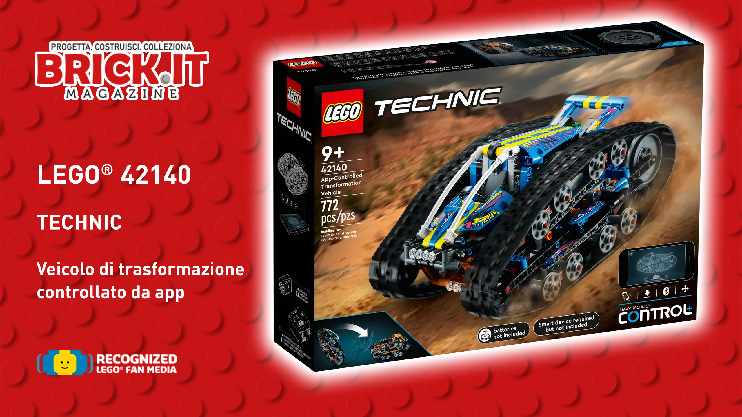LEGO 42140 – Technic – Veicolo di trasformazione controllato da app – Recensione