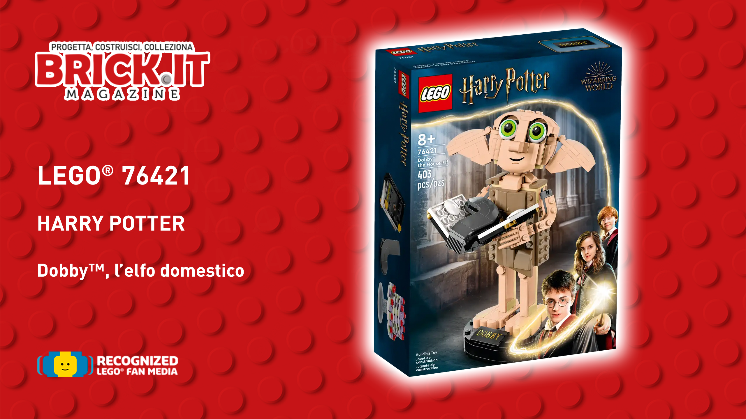 LEGO 76421 – Harry Potter™ – Dobby™ l’Elfo domestico – Recensione