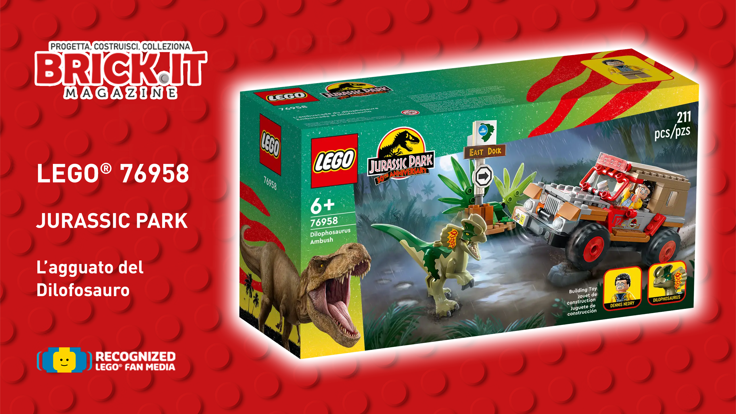 LEGO Jurassic Park 76958 – Dilophosaurus Ambush