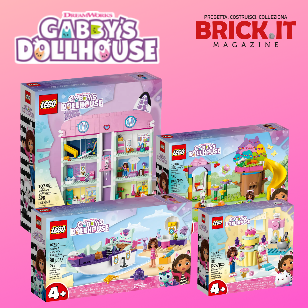 Arrivano i nuovi set LEGO® “La casa delle bambole di Gabby”