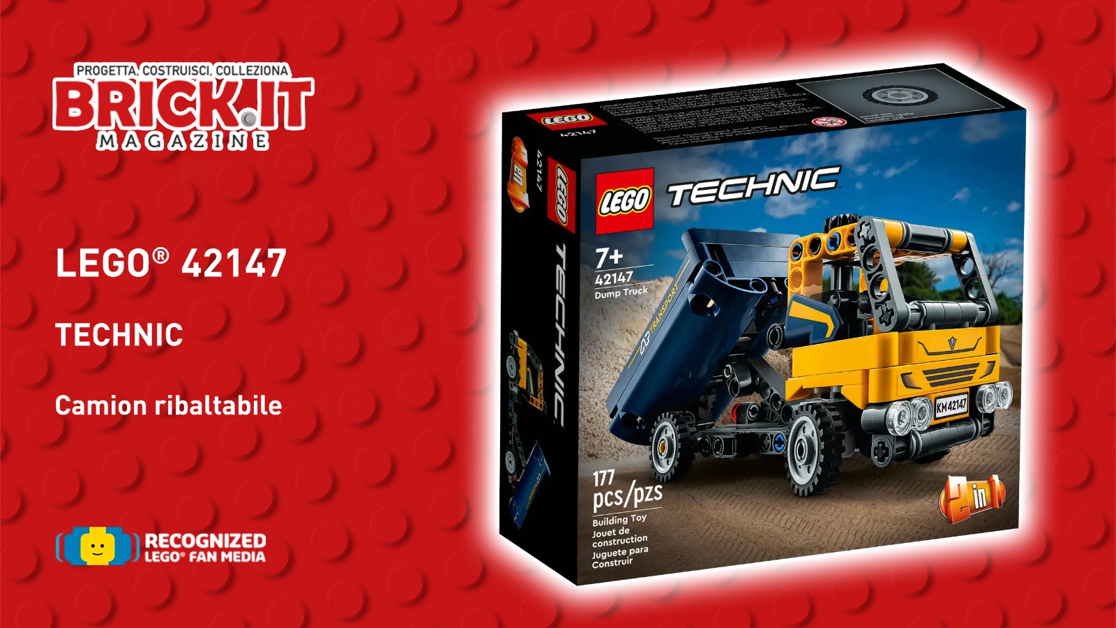 LEGO Technic 42147 – Camion ribaltabile – Recensione