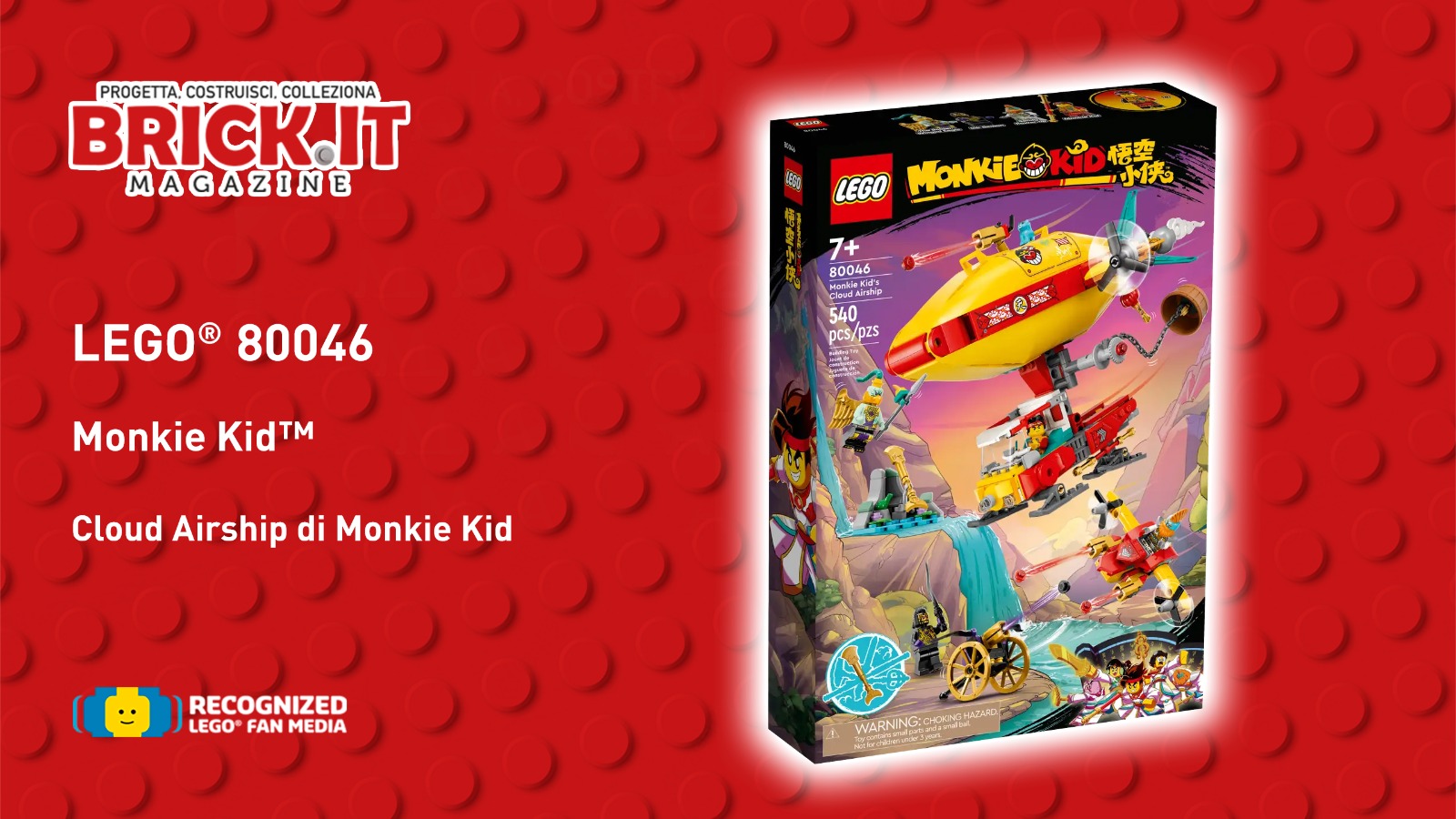 LEGO® 80046 – MONKIE KID Cloud Airship di Monkie Kid – Recensione