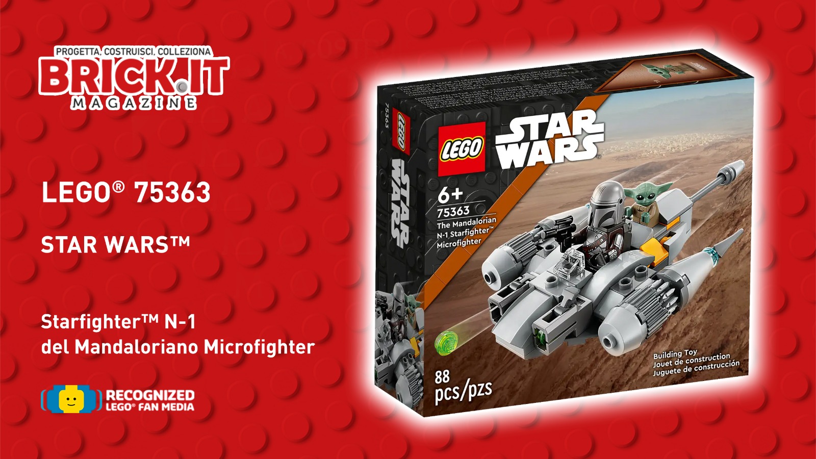 LEGO® Star Wars 75363 – The Mandalorian N-1 Starfighter™ Microfighter Recensione Set