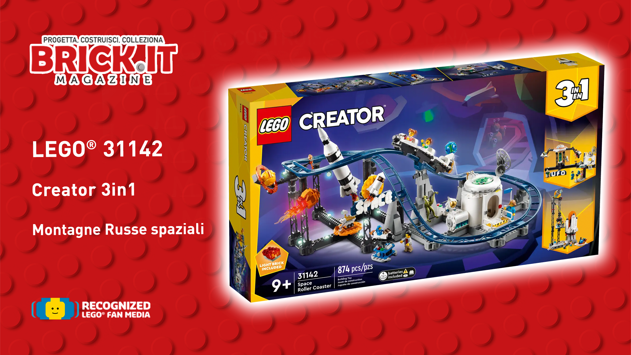 LEGO® 31142 – CREATOR 3 IN 1 – Space Roller Coaster – Recensione