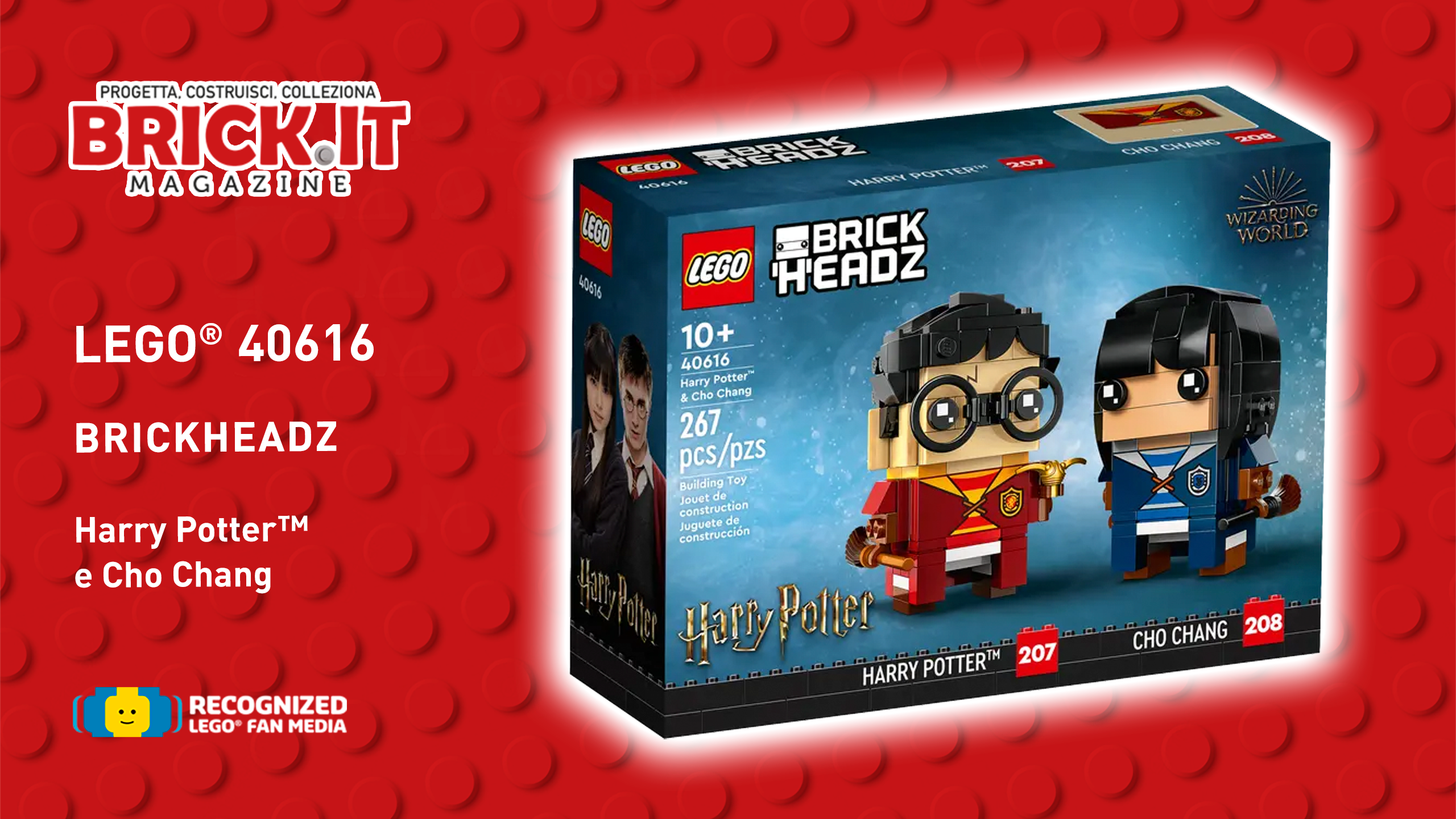 LEGO® 40616 – Harry Potter™ e Cho Chang LEGO® BrickHeadz™ – Recensione