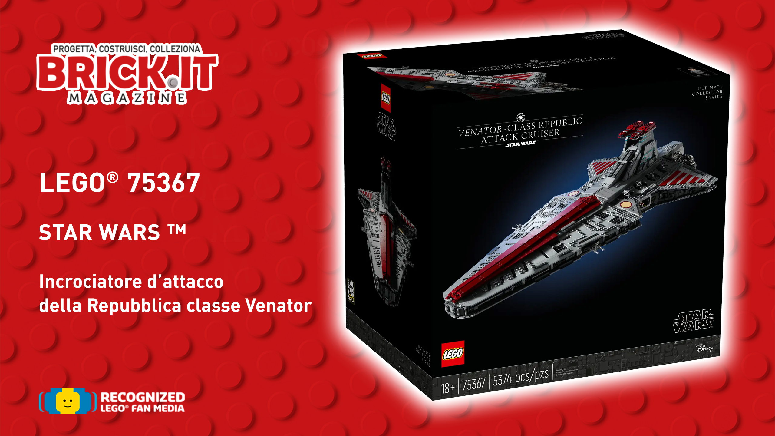LEGO® 75367 – UCS STAR WARS™ Venator-Class Republic Attack Cruiser – Recensione