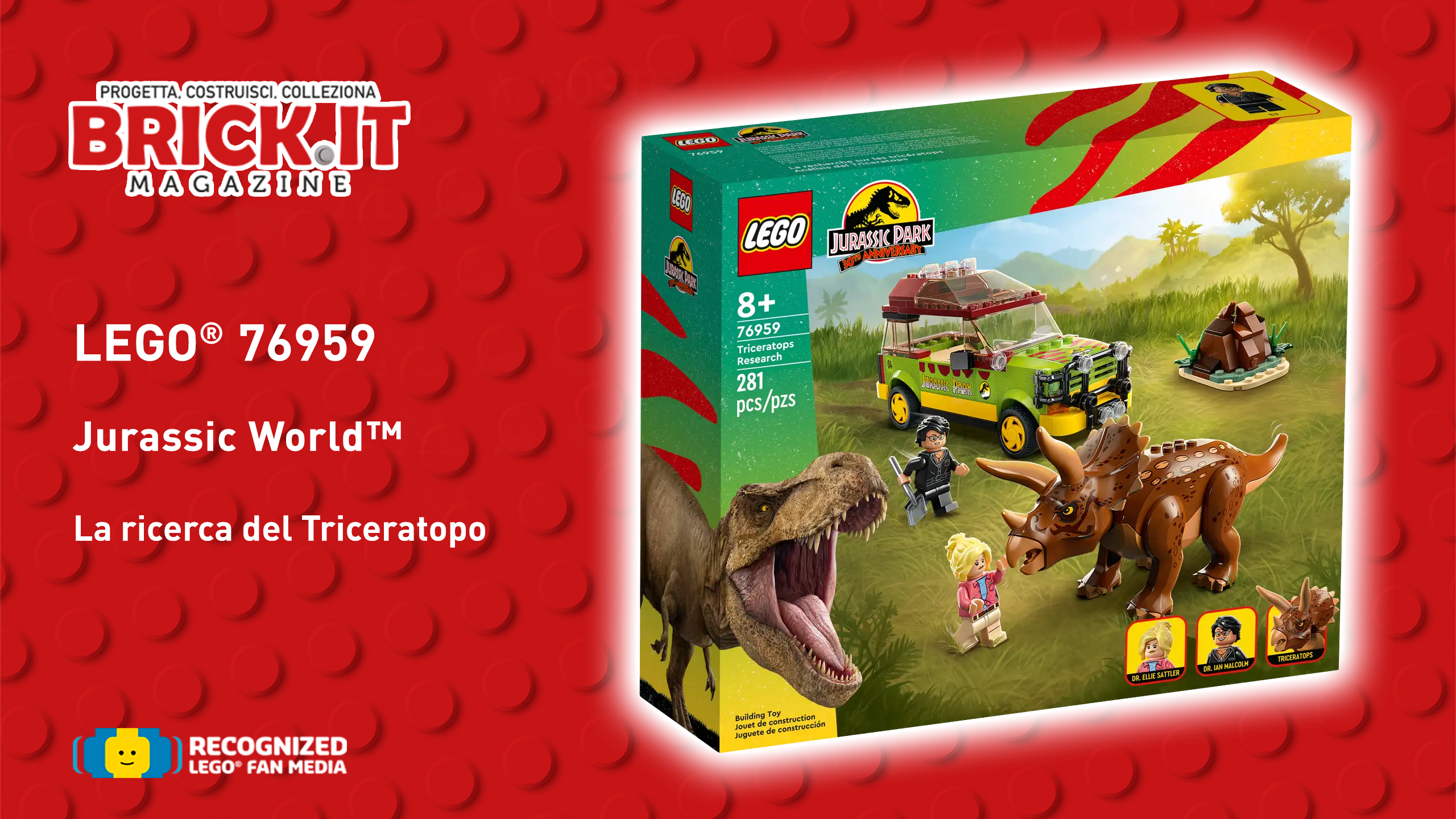 LEGO® 76959 – Jurassic World – La ricerca del Triceratopo – Recensione