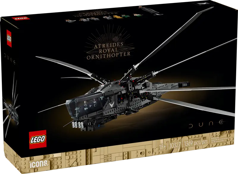 Svelato il nuovo set LEGO Icons: Dune Atreides Ornitottero Reale 10327
