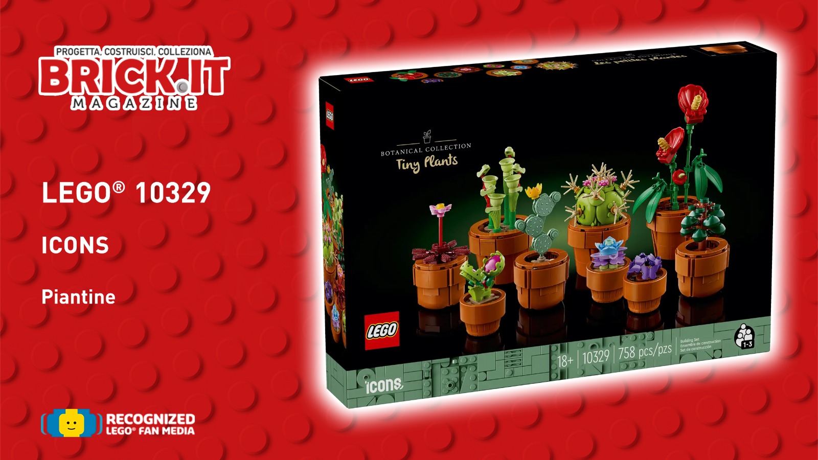  LEGO® Icons 10329 – Tiny Plants – Recensione