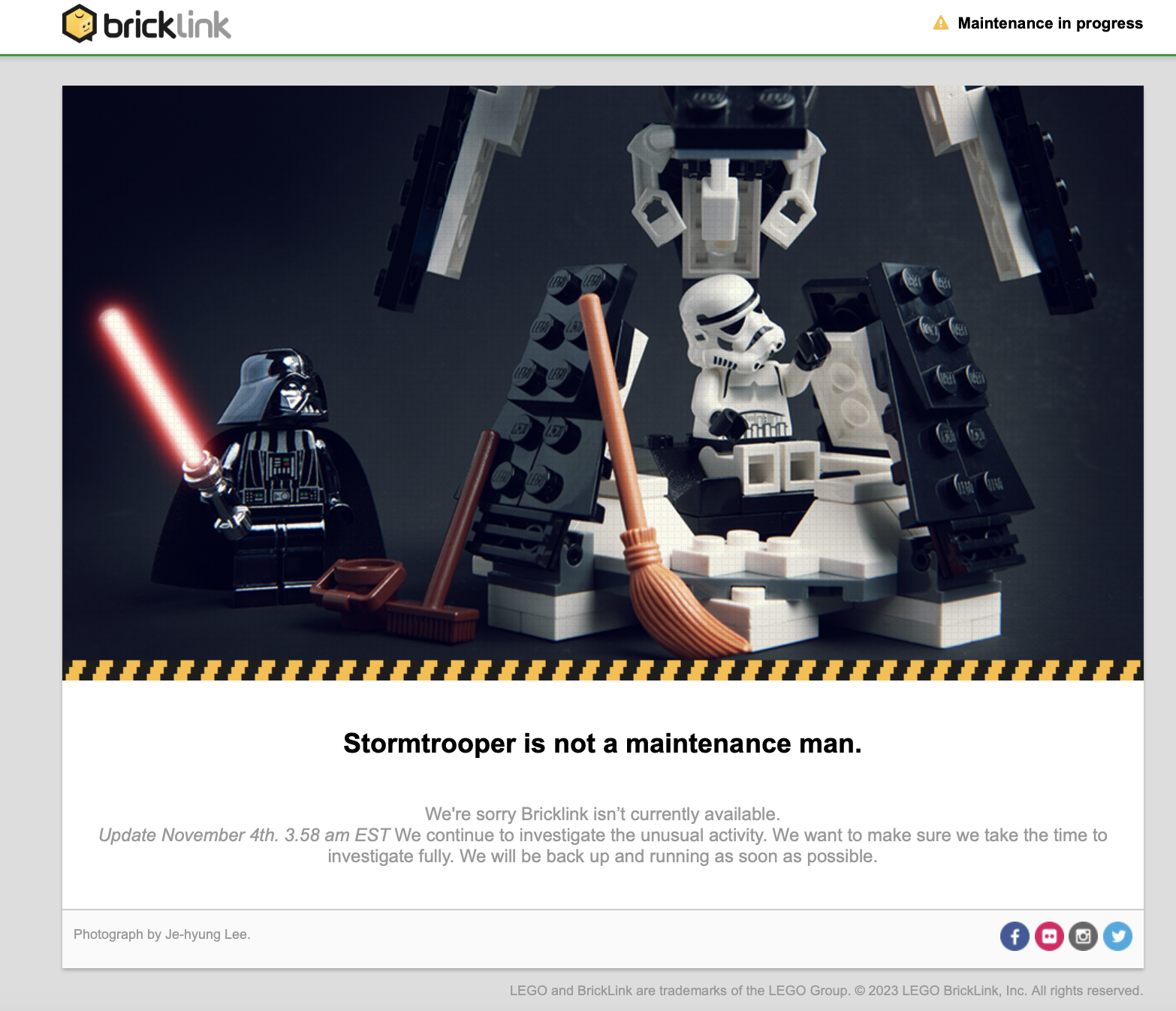 BrickLink è down. Voci non confermate parlano di attacco hacker