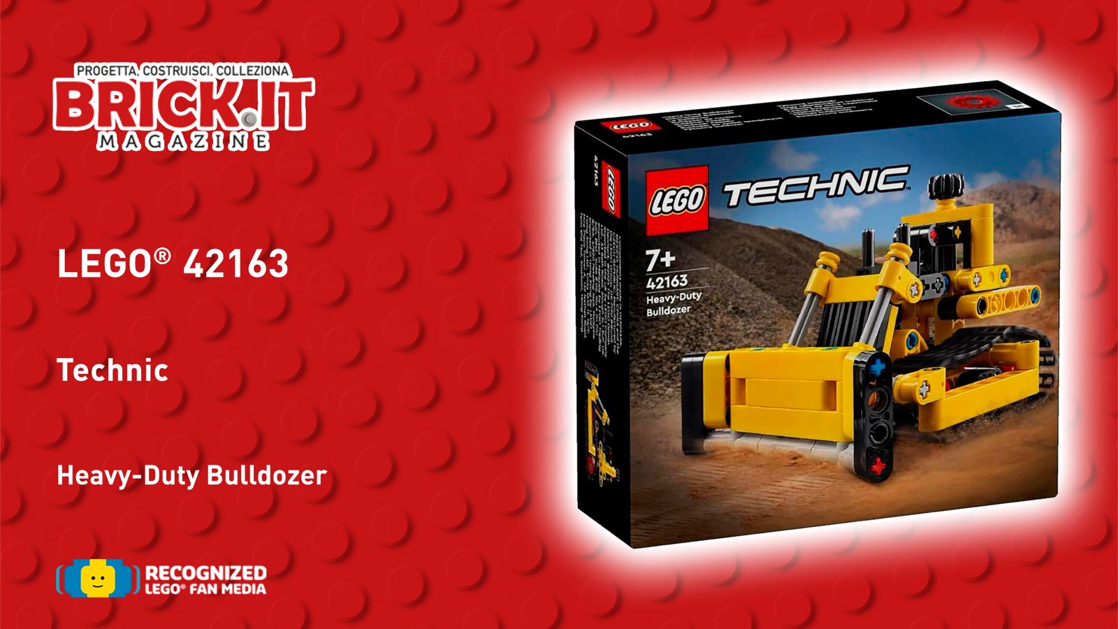 LEGO® 42163 – Technic – Bulldozer da cantiere – Recensione