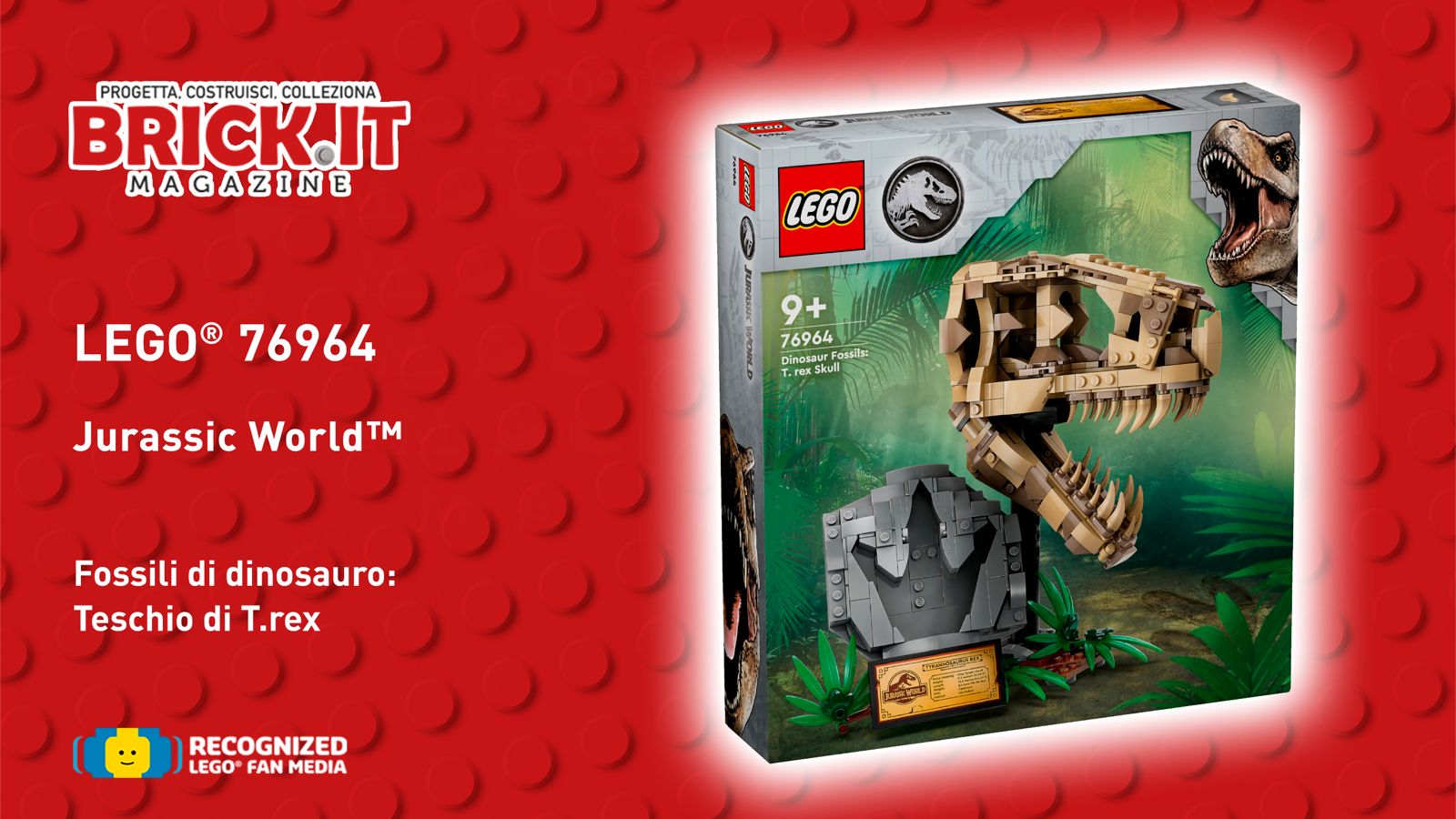 LEGO® 76964 -Jurassic World – Dinosaur Fossils: T-Rex Skull – Recensione