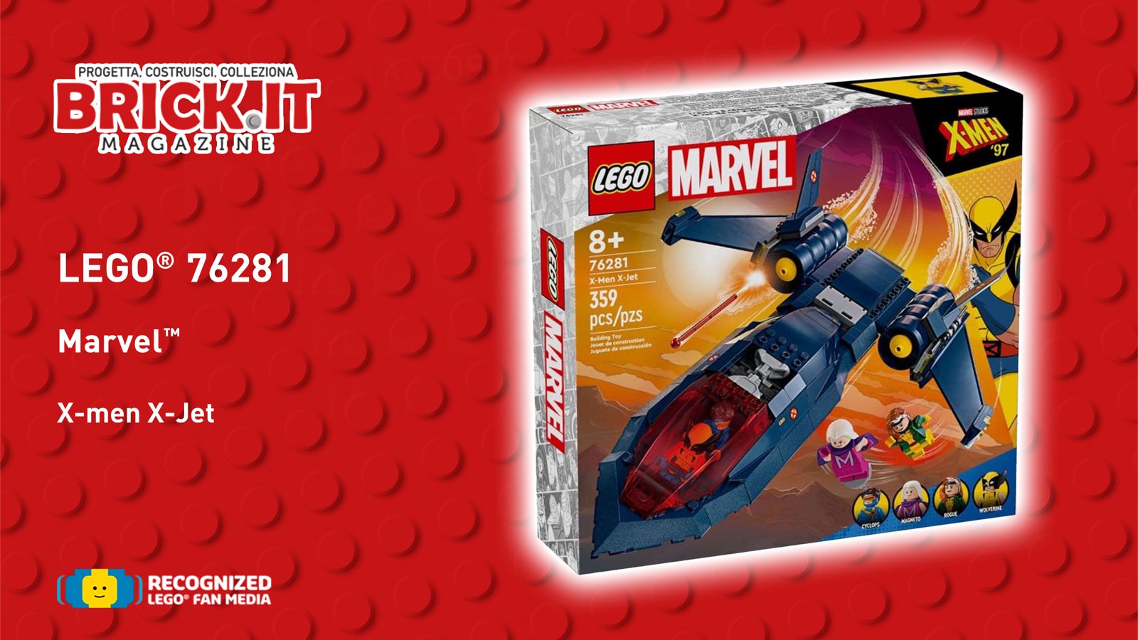 LEGO® 76281 – Marvel – X-Men X-Jet – Recensione