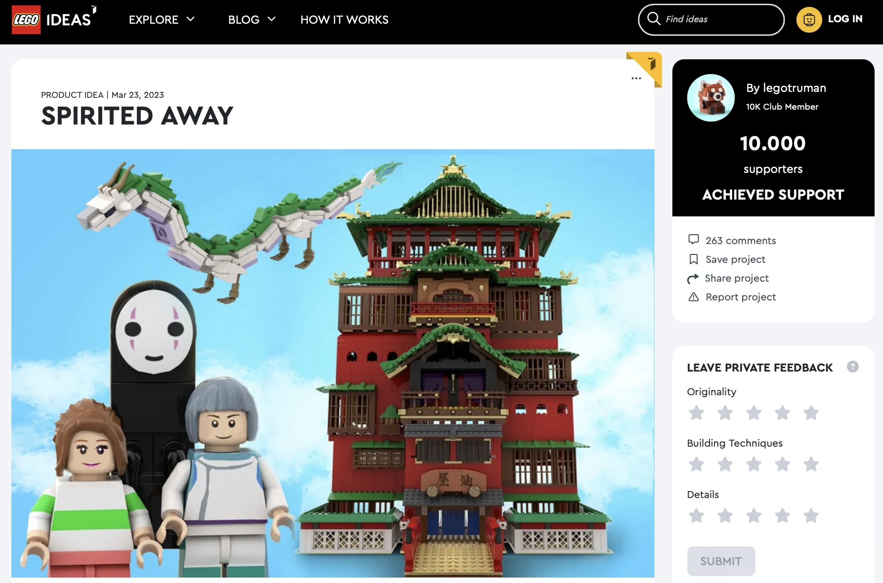 LEGO IDEAS - Spirited Away