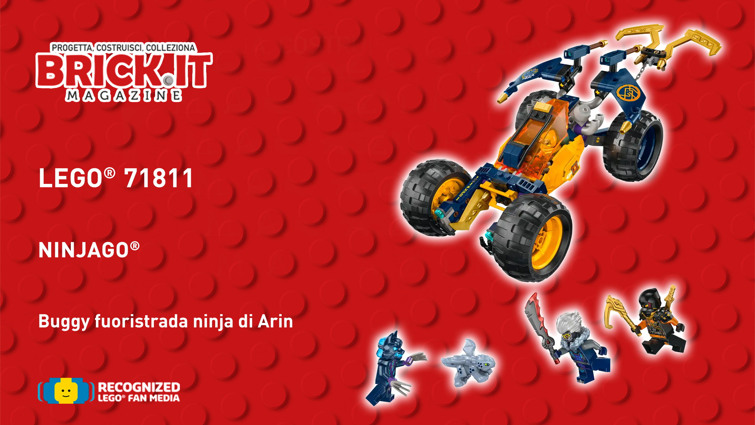 LEGO® NINJAGO DRAGON RISING #71811 – ARIN’S NINJA OFF-ROAD BUGGY CAR – Recensione