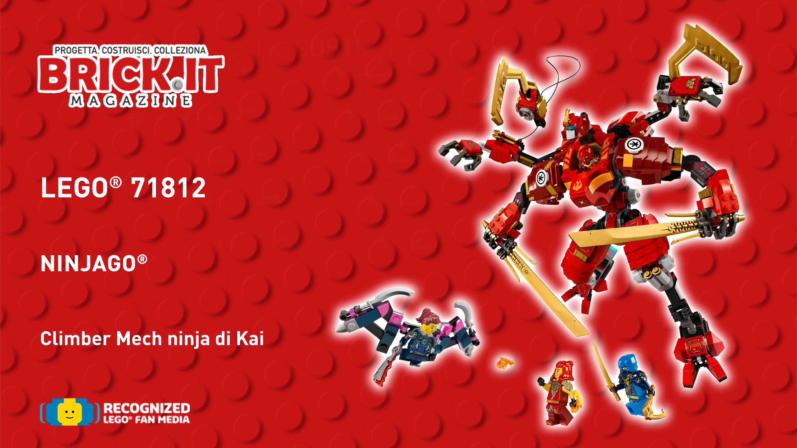 LEGO® NINJAGO DRAGON RISING #71812 – KAI’S NINJA CLIMBER MECH – Recensione