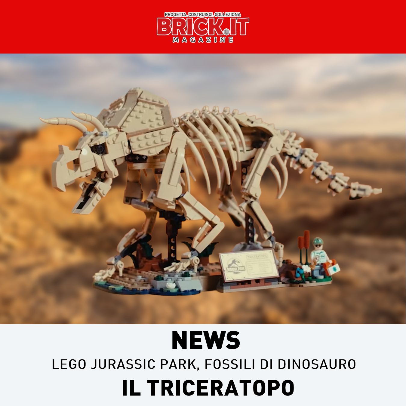 LEGO Fossili di dinosauro: il Triceratopo