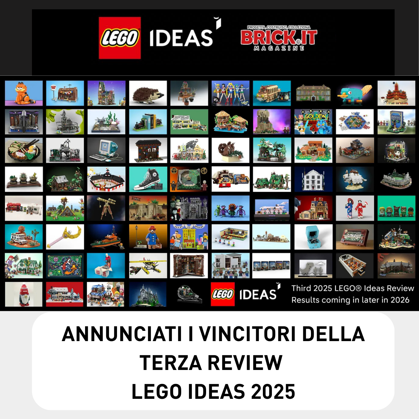 Annunciati i vincitori della terza review LEGO Ideas 2025