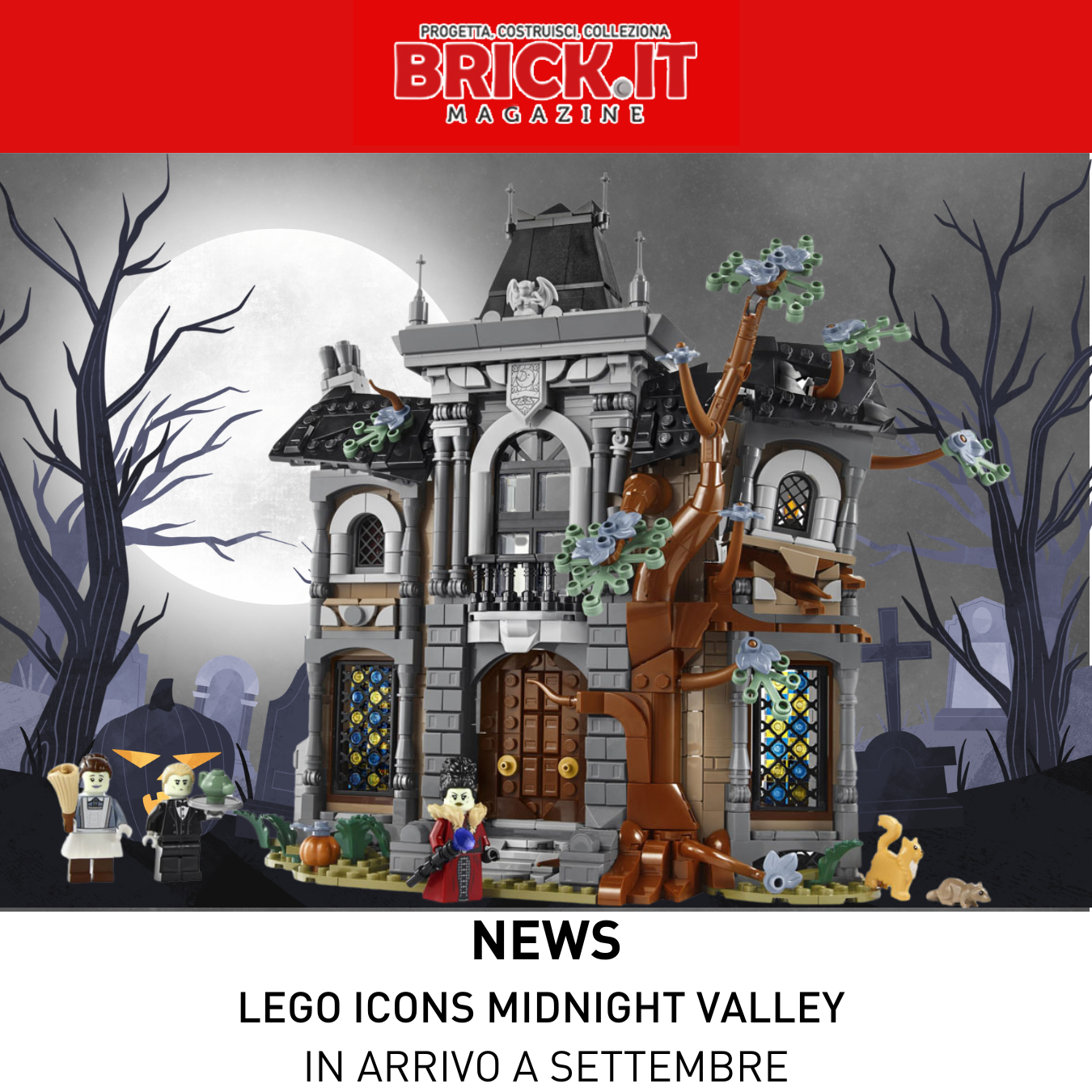 LEGO Icons inaugura la Midnight Valley Collection con il set Mayor Manor