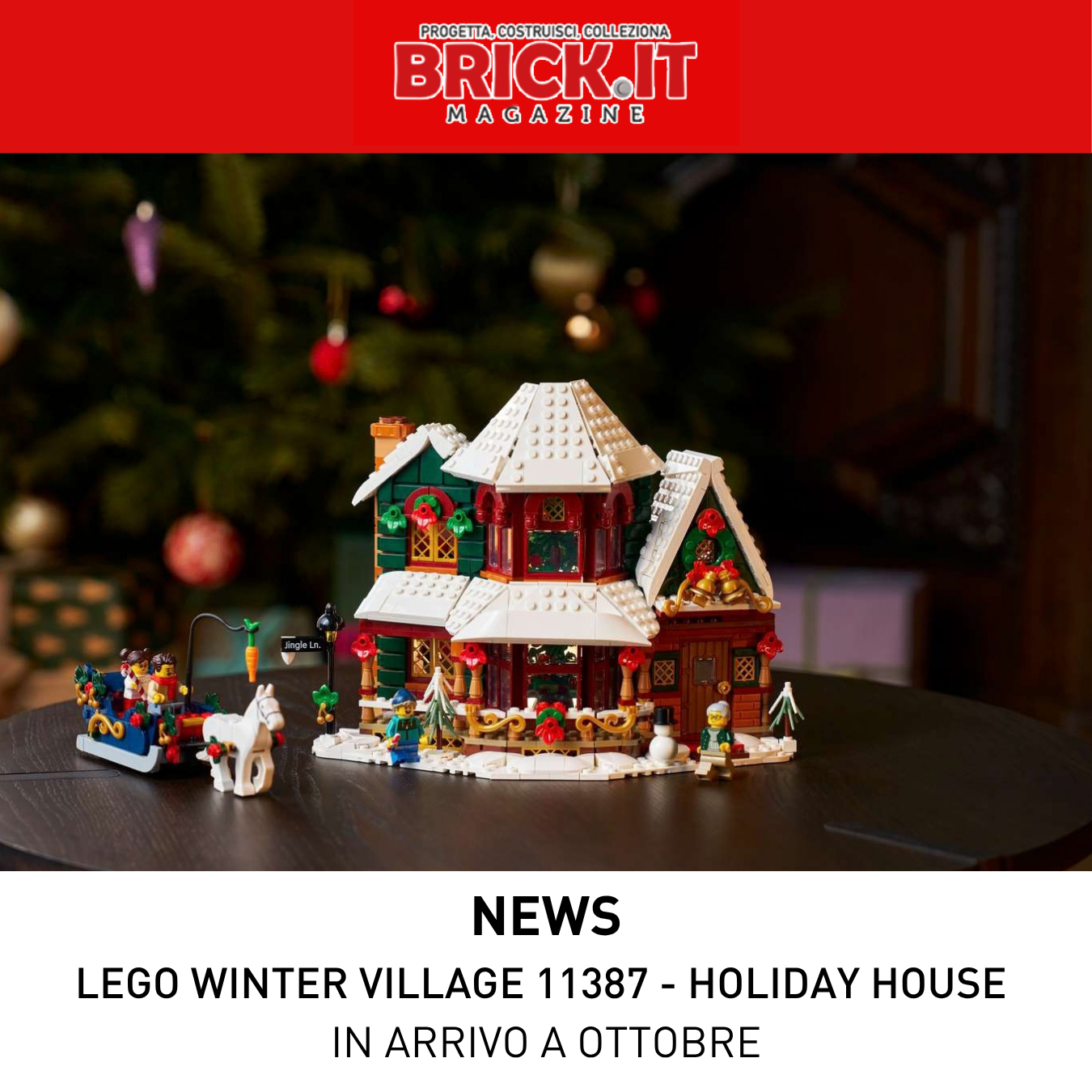 LEGO® Winter Village si allarga con il set 11387 – Holiday House