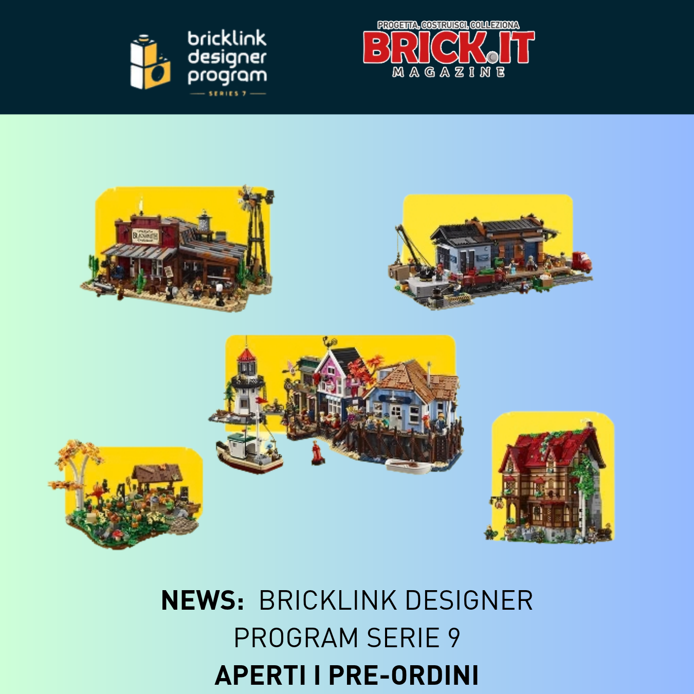 BrickLink Designer Program Serie 9: in corso i preordini per i cinque nuovi set dei fan