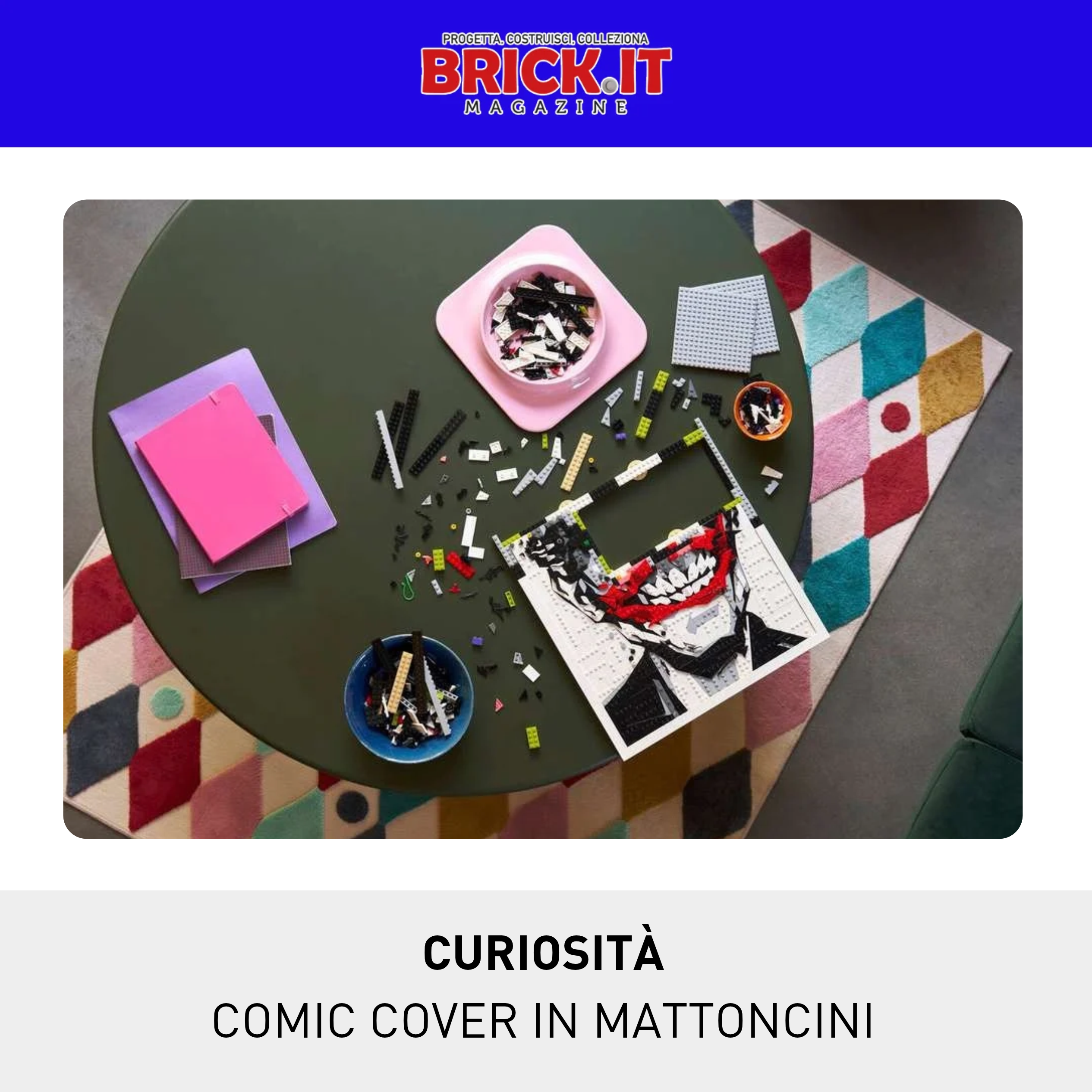 Il Joker di Jock diventa arte in mattoncini: con il set 67012 rivediamo le più belle copertine a fumetti costruite dai fan